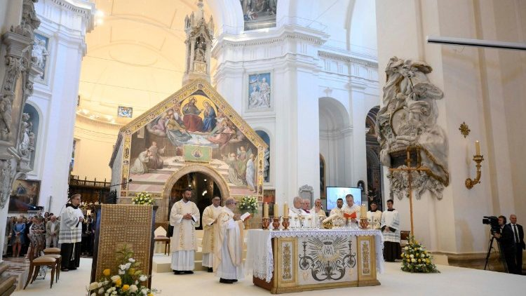 Visita pastoral do Papa Leão XIV à Assis Foto Vatican Media
