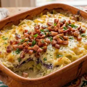 Repolho Gratinado com Bacon