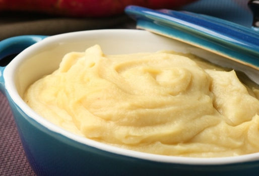 Purê de Batata Doce ao Requeijão e Creme de Leite