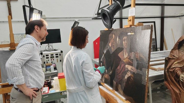 Foto: Divulgação/Vatican News/Laboratório de Restauração de Pinturas e Materiais de Madeira dos Museus Vaticanos