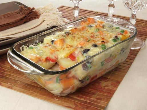 Batata à Grega Gratinada