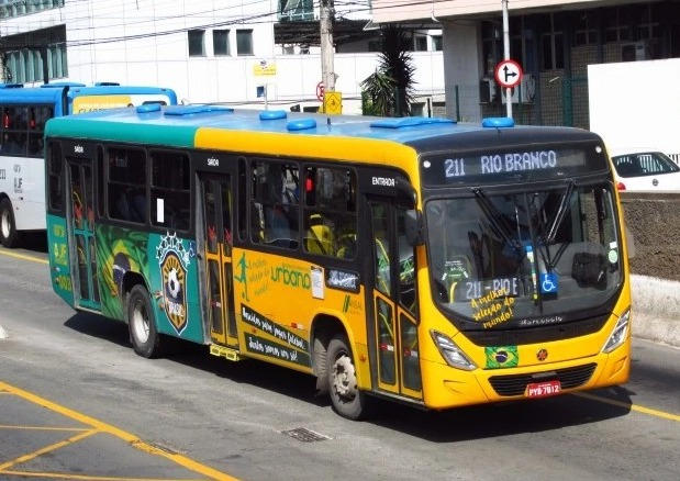 Ônibus Temático da Copa do Mundo de 2018. Foto: Tailisson Fernandes