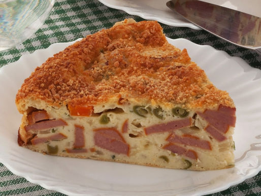 Torta fácil de Batata e Salsicha