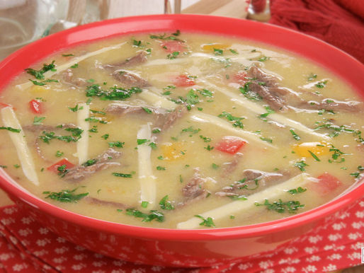 Caldo de Fubá com Carne