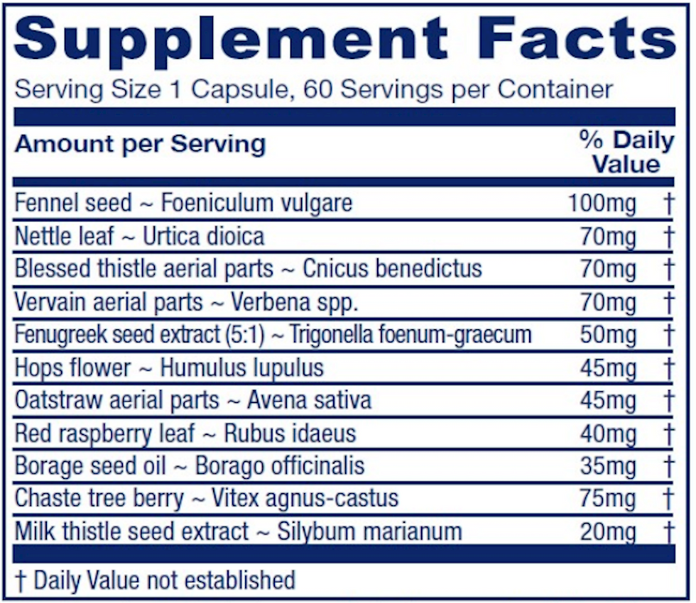 Thumbnail: Lactation Blend 60 caps