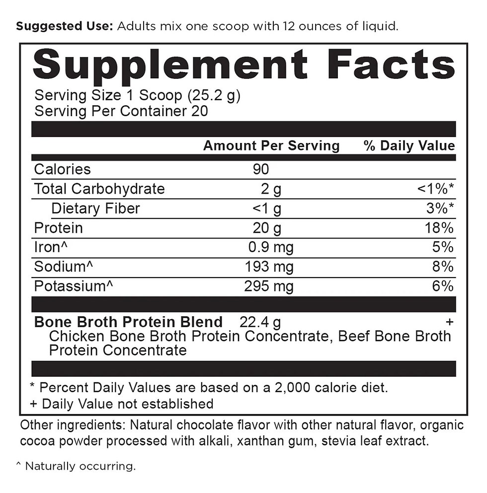 Thumbnail: Bone Broth Protein Chocolate 20 serv