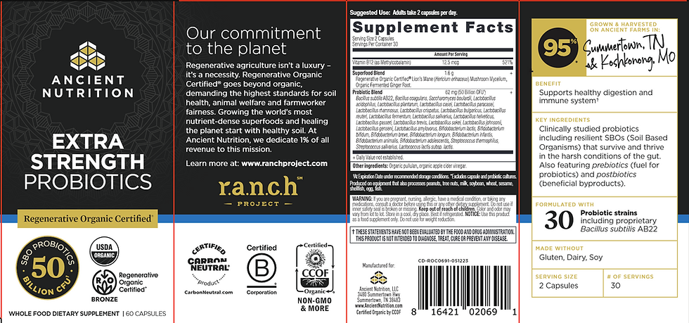 Thumbnail: Reg Org Cert- ES Probiotics 50B 60 caps