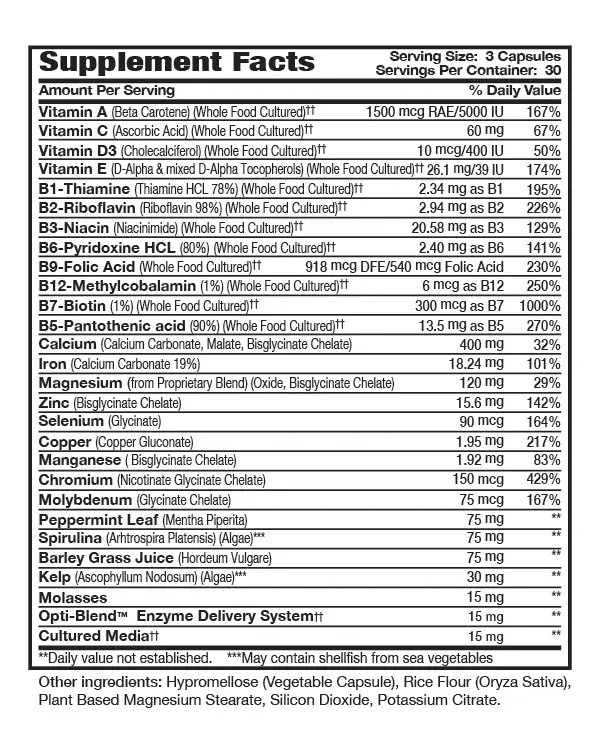 Thumbnail: Optimal 2 Whole Food Vitamin Mineral