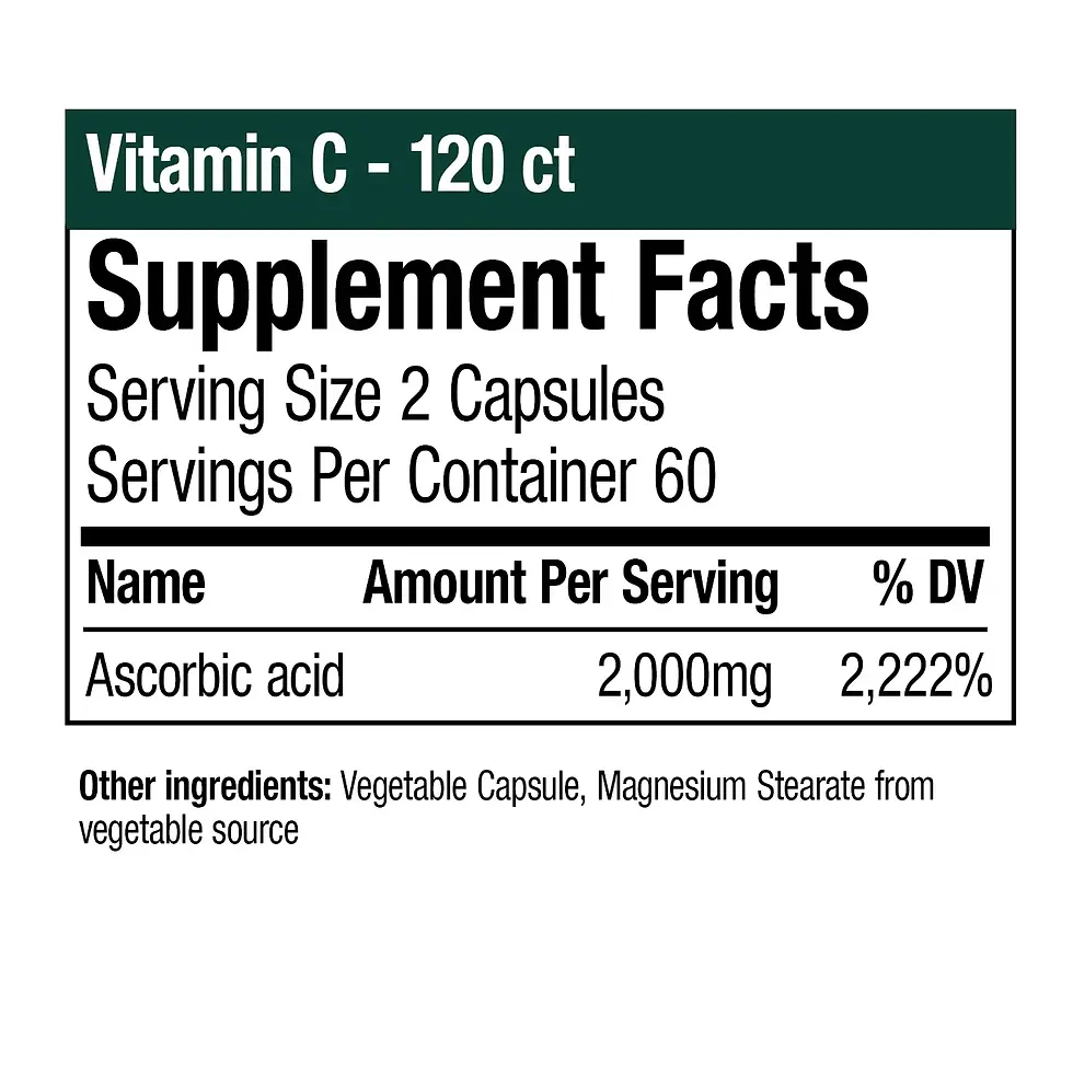 Thumbnail: Vitamin C - 120 Vegetable Capsules