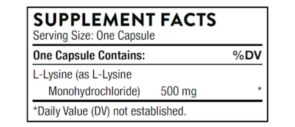 Thumbnail: Lysine 60 caps