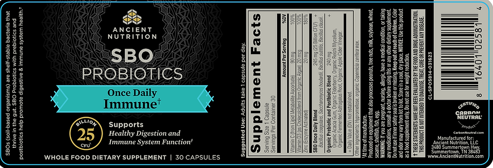 Thumbnail: SBO Probiotics Immune 30 caps