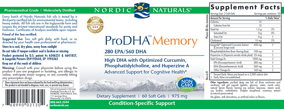 Thumbnail: ProDHA Memory 60 softgels