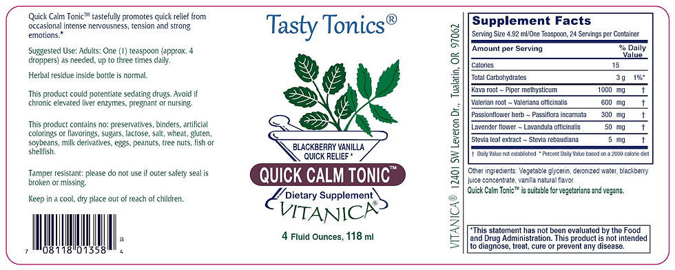 Thumbnail: Quick Calm Tonic 4 fl oz