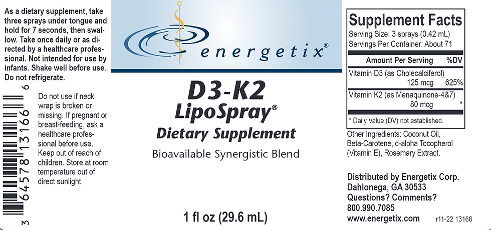 Thumbnail: D3 K2 Lipo Spray 1 fl oz