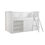 Thumbnail: Low Loft Bunk with Bookcase and Dresser