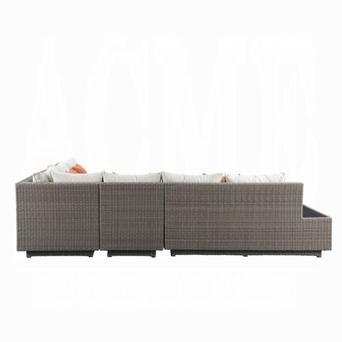 Thumbnail: Salena Patio Sectional Sofa w| 4 Pillows & Coffee Table