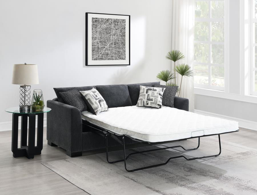 Thumbnail: Storey Upholstered Sleeper Sectional Chaise Sofa