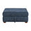 Thumbnail: Raife 5pc Sectional with Left Chaise and Storage Ottoman - Blue