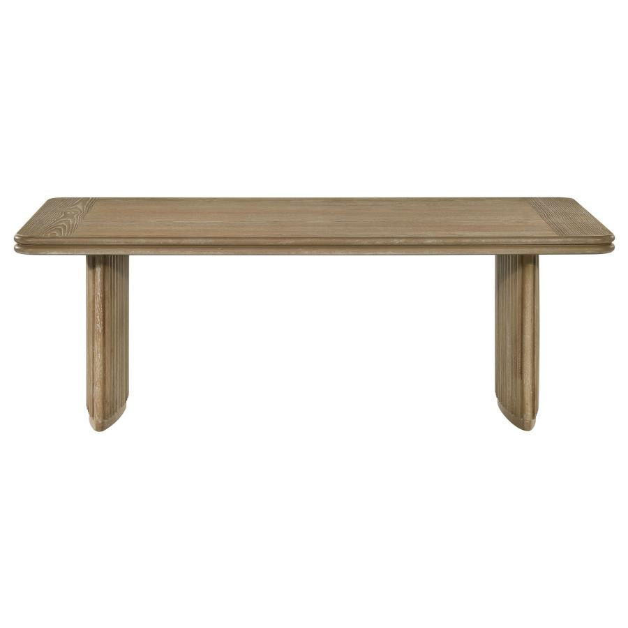 Thumbnail: Adina 2pc Wood Coffee Table Set Distressed Light Brown