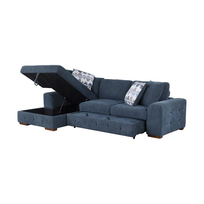 Thumbnail: Raife 2pc Sectional with Left Chaise - Blue
