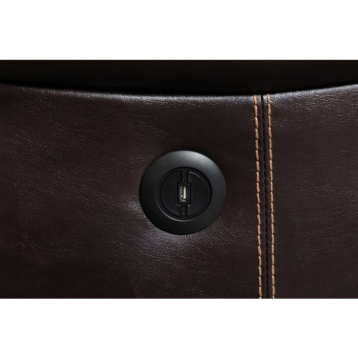 Thumbnail: Faux Leather Modular Sectional Sofa w/ Power & USB