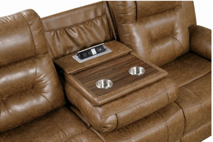 Thumbnail: Ezekius Motion Recliner Sofa & Loveseat Set