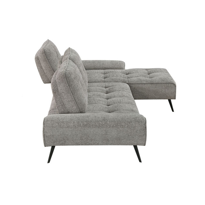 Thumbnail: Dominic 2pc Sectional w| Right Chaise + Dual-position Backs//Adjustable Seat
