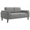 Thumbnail: Rilynn 2pc Upholstered Track Arm Sofa Set Grey