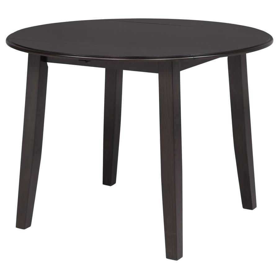 Thumbnail: Catley 5pc Round Drop Leaf Dining Table Set Dark Coffee