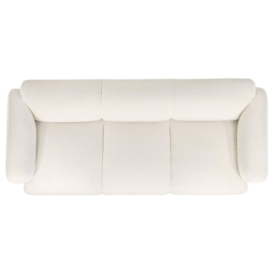 Thumbnail: Dorset 3pc Upholstered Round Track Arm Sofa Set White