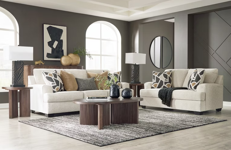 Thumbnail: Heartcort Sofa and Loveseat - Quartz