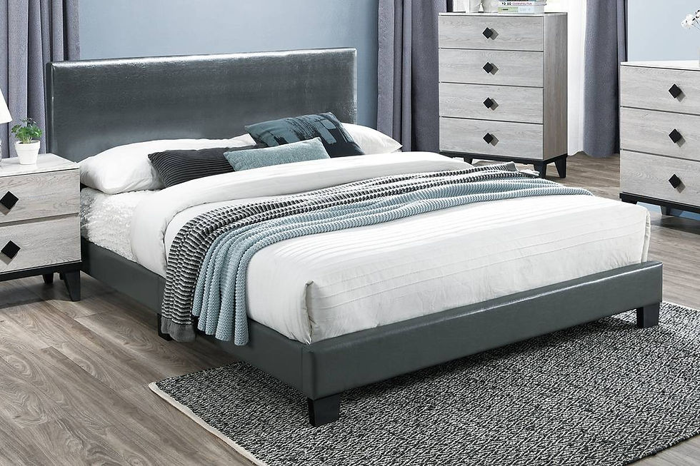 Thumbnail: Queen Bed Adjustable Headboard + Mattress Set