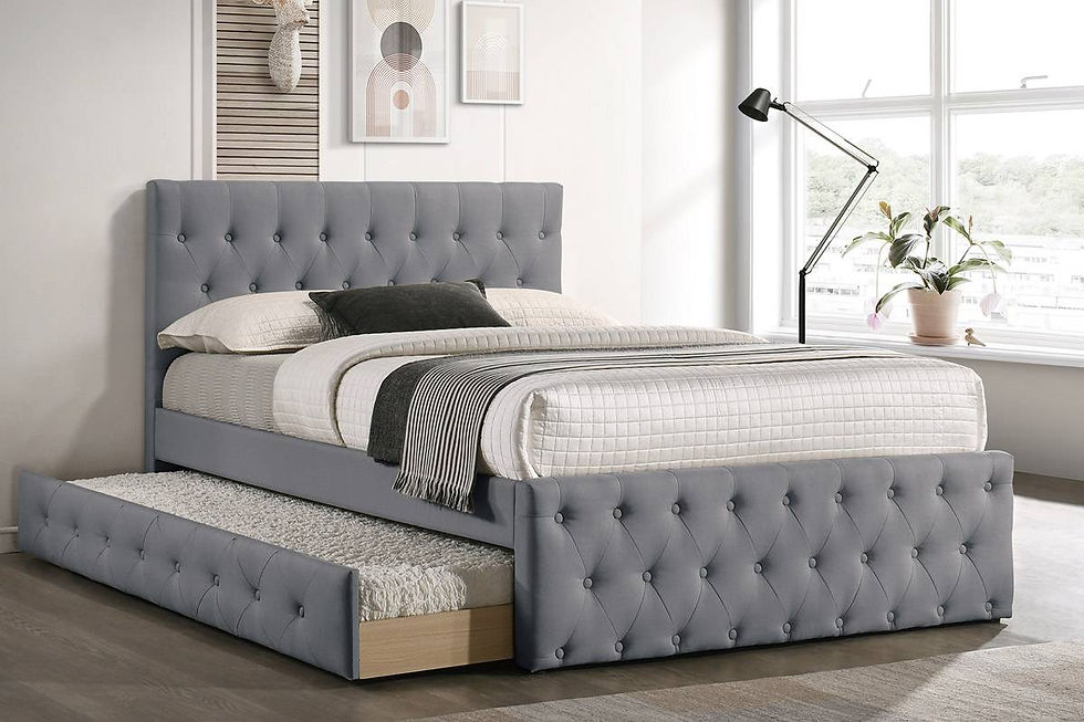 Thumbnail: Full Trundle Bed + Mattresses