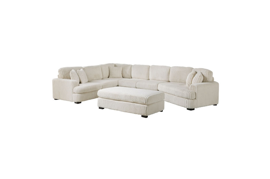 Thumbnail: 5-Piece Sectional with Left Cuddler and Ottoman