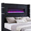 Thumbnail: Tisdall Upholstered Cal King Flame Visualizer Bed