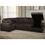 Thumbnail: Chocolate Fabric U-Shaped Pull Out Sectional Sofa w/ Storage Chaise + Pillow