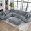 Thumbnail: 5-Piece Sectional with Left Cuddler and Ottoman