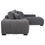 Thumbnail: Octavia Upholstered Sectional Chaise Sofa Charcoal Grey