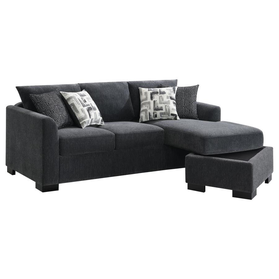 Thumbnail: Storey Upholstered Sleeper Sectional Chaise Sofa