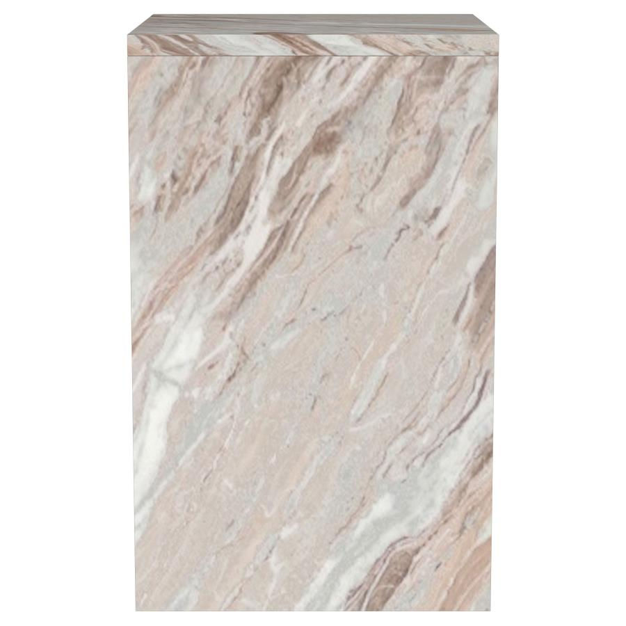 Thumbnail: Bowdoin Genuine Marble Accent Side Table Grey