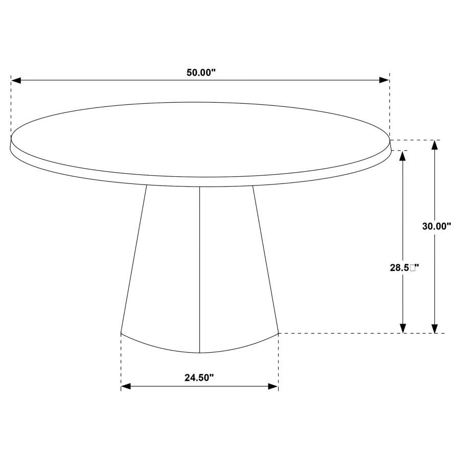 Thumbnail: Franklin 5pc Round Dining Table Set Grey and Dark Oak