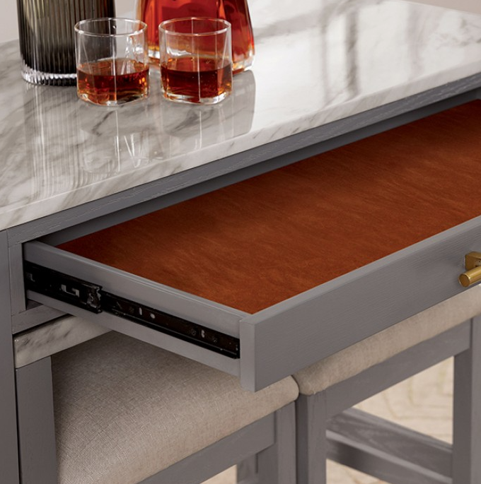 Thumbnail: Whitehall 5pc Counter Ht Table Set