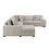 Thumbnail: Raife 5-Piece Memory Foam Sectional w| Left Chaise + Storage Ottoman