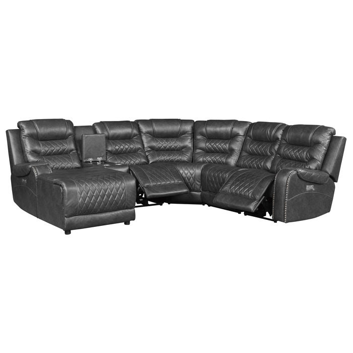 Thumbnail: Putnam 6-Piece Modular Power Reclining Sectional w| Left Chaise