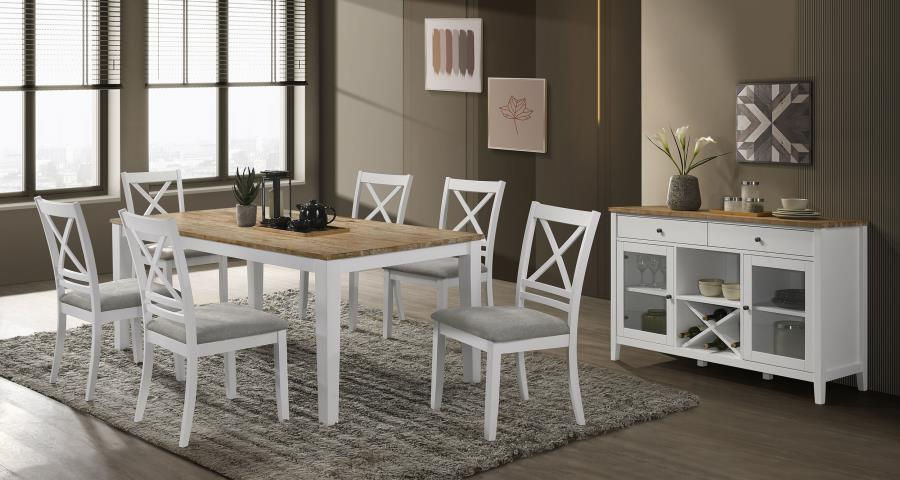 Thumbnail: Hollis 2-door Dining Sideboard Buffet Storage Cabinet White
