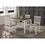 Thumbnail: 5PC Wooden Dining Table Set w/ MDF Top