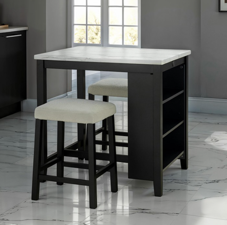Thumbnail: Chalcedony 3-Pc Dining Table Set