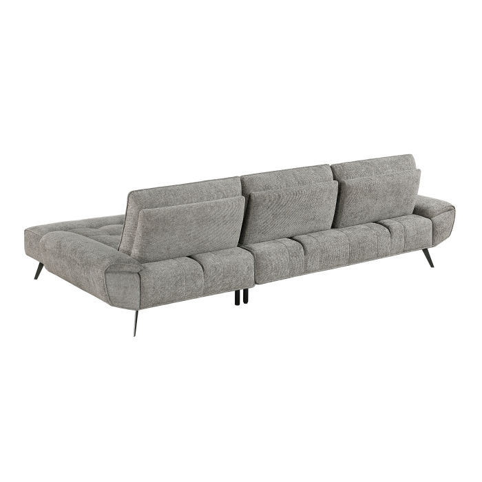 Thumbnail: Dominic 2pc Sectional w| Right Chaise + Dual-position Backs//Adjustable Seat