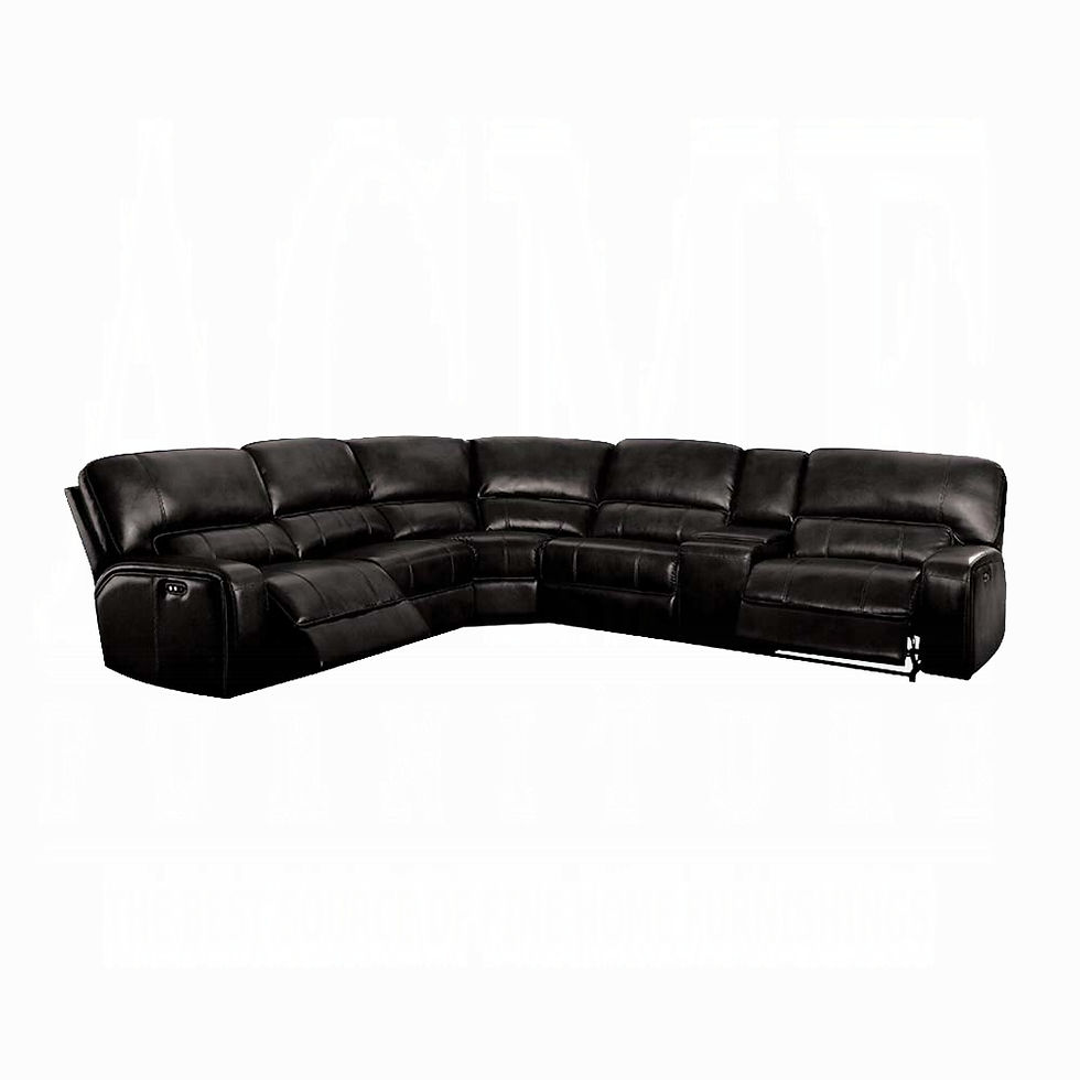 Thumbnail: Saul Power Motion Sectional Sofa - Black