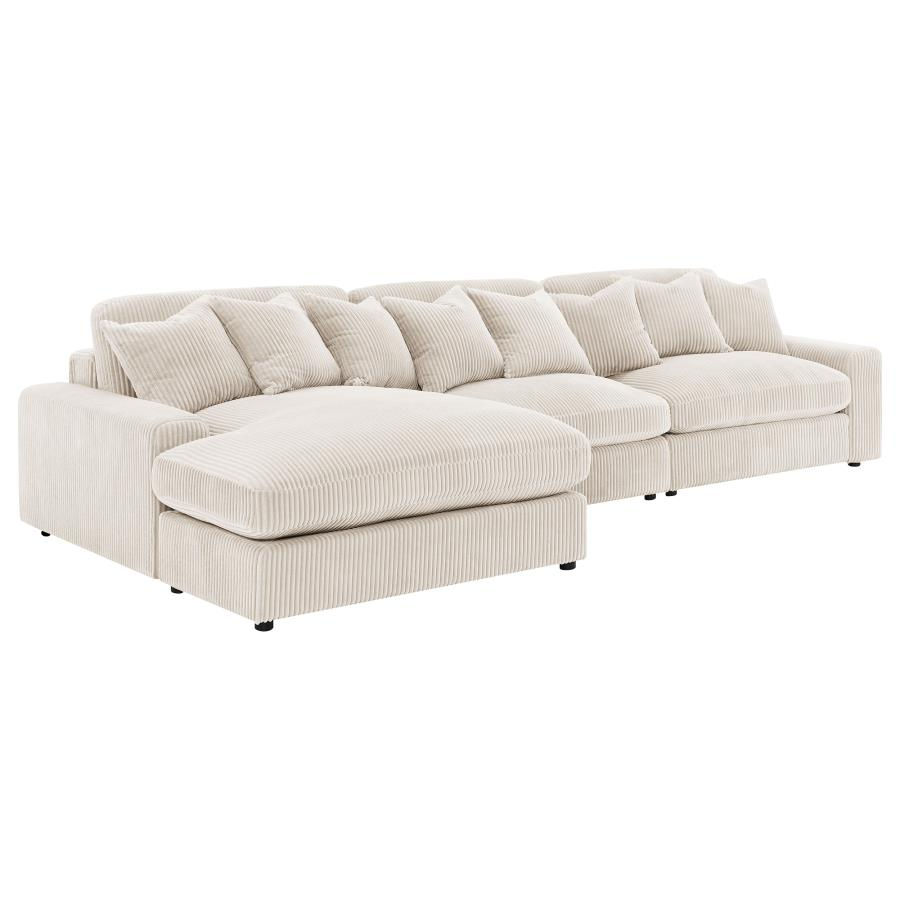 Thumbnail: Blaine Upholstered Reversible Chaise Sectional Sofa